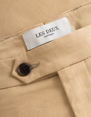 Les Deux - Como Cotton Suit Pants - Warm Sand-Pantalons et Shorts-LDM510125