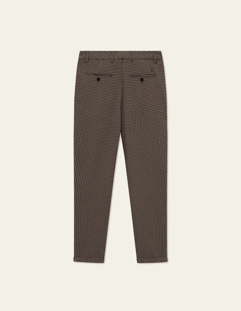 Les Deux - Como Reg Houndstooth Suit Pants - Mountain Grey & Desert Taupe - Pantalons et Shorts - LDM501092