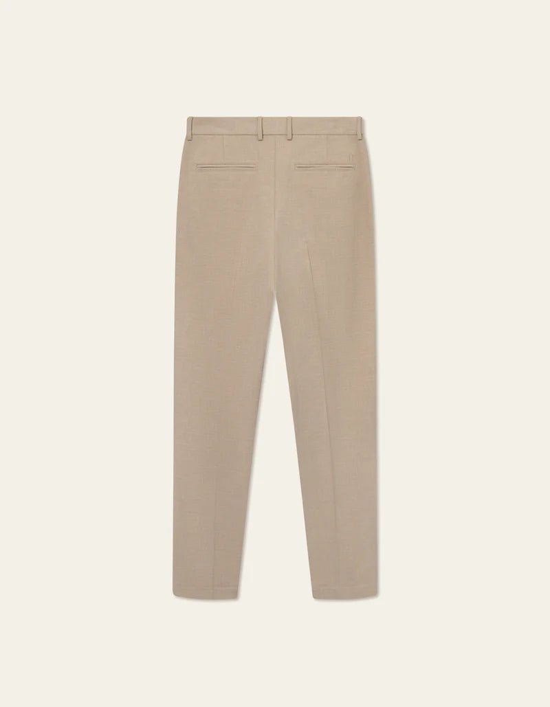 Les Deux - Como Reg Texture Suit Pants - Dark Sand - Pantalons et Shorts - 