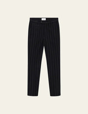 Les Deux - Como Twill Pinstripe Suit Pants - Dark navy/ Ivory-Pantalons et Shorts-LDM510123