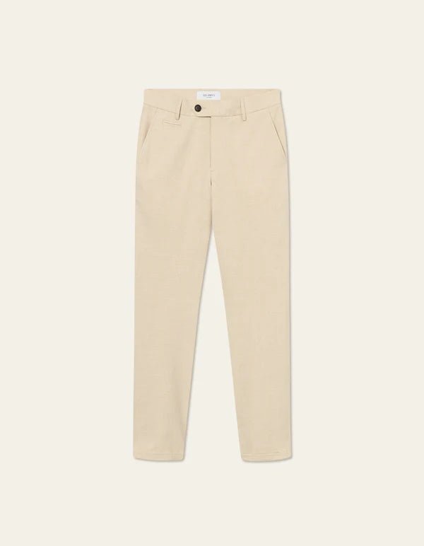 Les Deux - Como Twill Suit Pants - Light Desert Sand Melange - Pantalons et Shorts - LDM510132