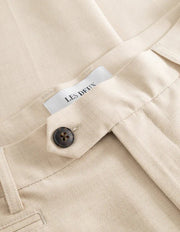 Les Deux - Como Twill Suit Pants - Light Desert Sand Melange - Pantalons et Shorts - LDM510132