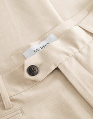 Les Deux - Como Twill Suit Pants - Light Desert Sand Melange - Pantalons et Shorts - LDM510132