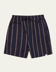 Les Deux - Lawson Stripes Short - Dark navy/Light Camel-Pantalons et Shorts-LDM511044