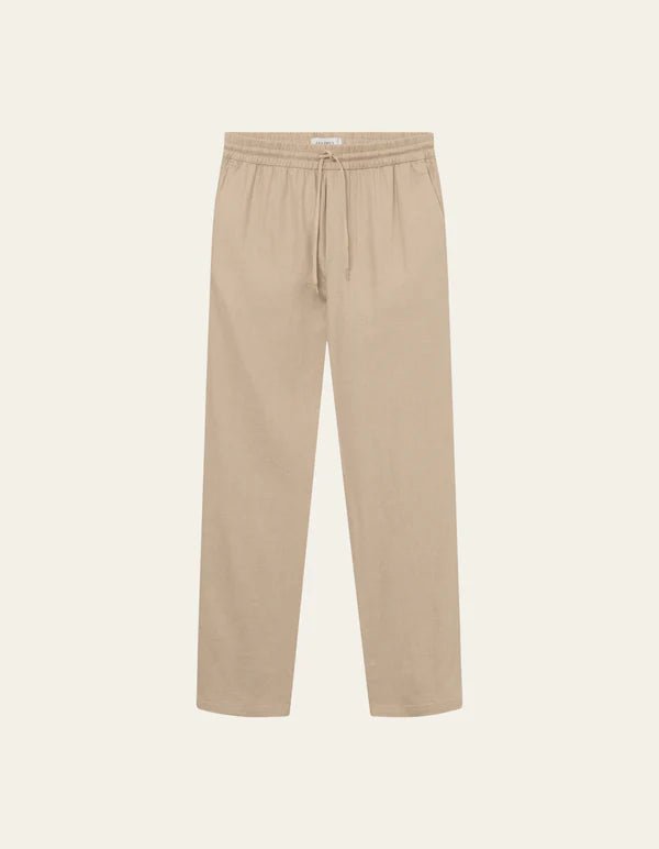 Les Deux - Patrick Linen Pants - Light Desert Sand-Pantalons et Shorts-LDM510131