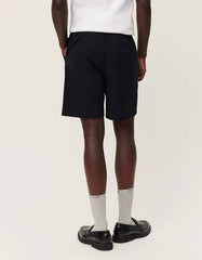 Les Deux - Patrick Seersucker Shorts - Black - Pantalons et Shorts - LDM511054