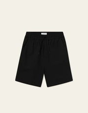 Les Deux - Patrick Seersucker Shorts - Black - Pantalons et Shorts - LDM511054