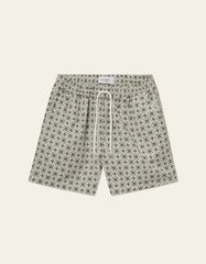 Les Deux - Taprestry Short - Ivory/Jade Green - Pantalons et Shorts - LDM511055