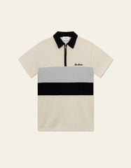 Les Deux - Raul Knitted Polo - Ivory/Black - Polo - LDM310129