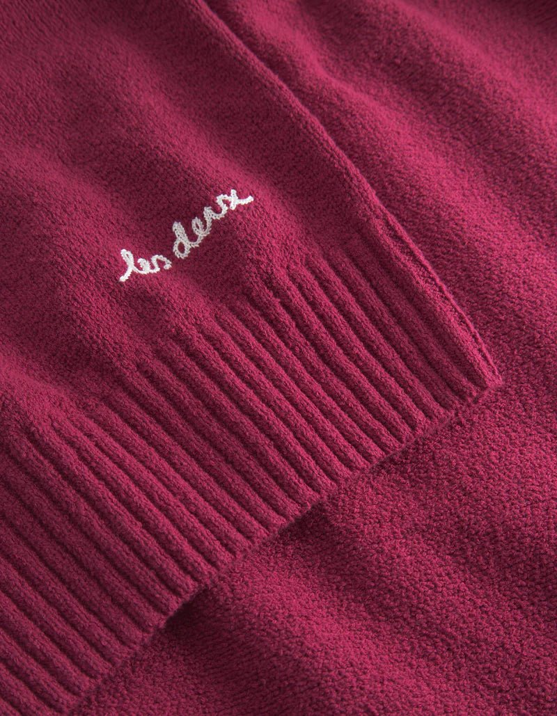 Les Deux - Brad Roundneck Knit - Beet Red - Pulls et Sweats - LDM3101125