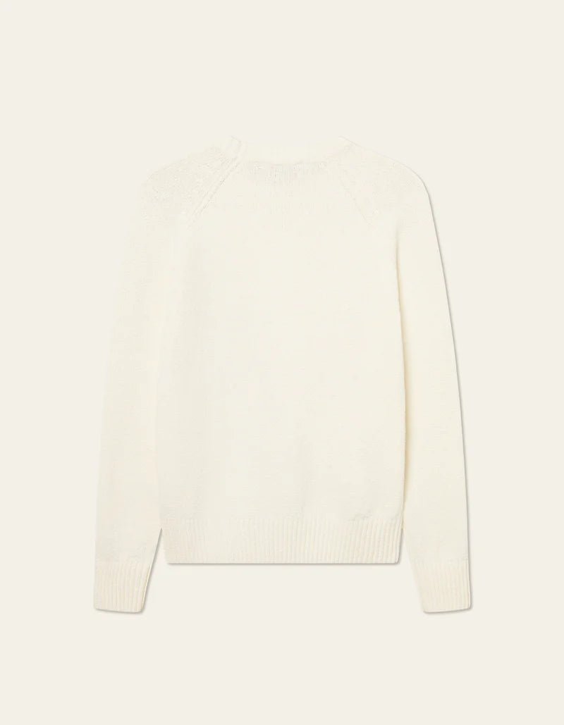 Les Deux - Brad Roundneck Knit - Ivory - Pulls et Sweats - LDM310125