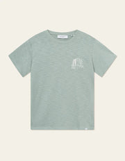 Les Deux - Hotel T - shirt - Light Jade Green/Light Ivory - T - shirt - LDM101177