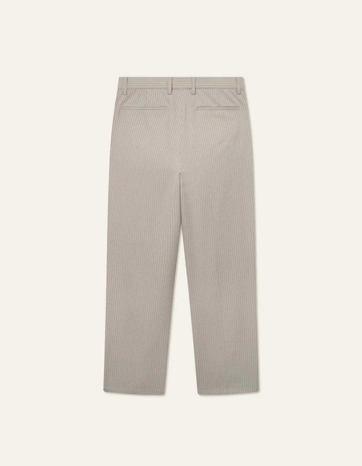 Les Deux - Reece Pleated Pinstripe Suit Pants - Light Sand/Walnut - T-shirts - LDM510161