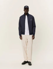 Les Deux - Ballier Pinstripe Track Jacket - Dark Navy & Light Ivory - Vestes et Manteaux - LDM203032