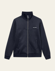 Les Deux - Ballier Pinstripe Track Jacket - Dark Navy & Light Ivory - Vestes et Manteaux - LDM203032