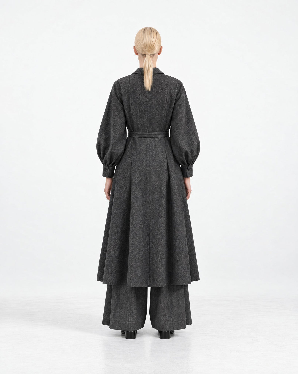 Maatroom – Manteau long Maxime – Gris anthracite-Vestes et Manteaux-MAAT-04