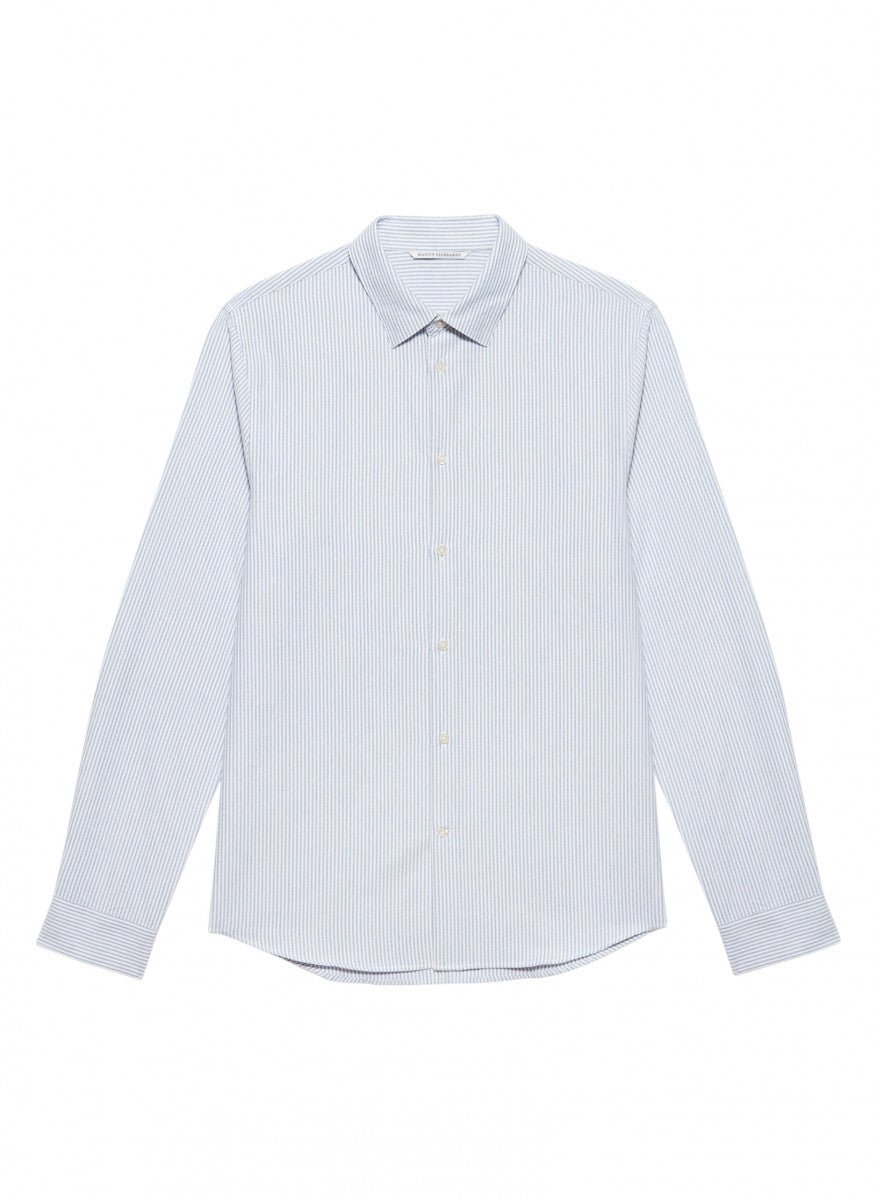 Maison Standards - Chemise Peter Flanelle rayée - Bleu - Chemises - H223C001TIR19