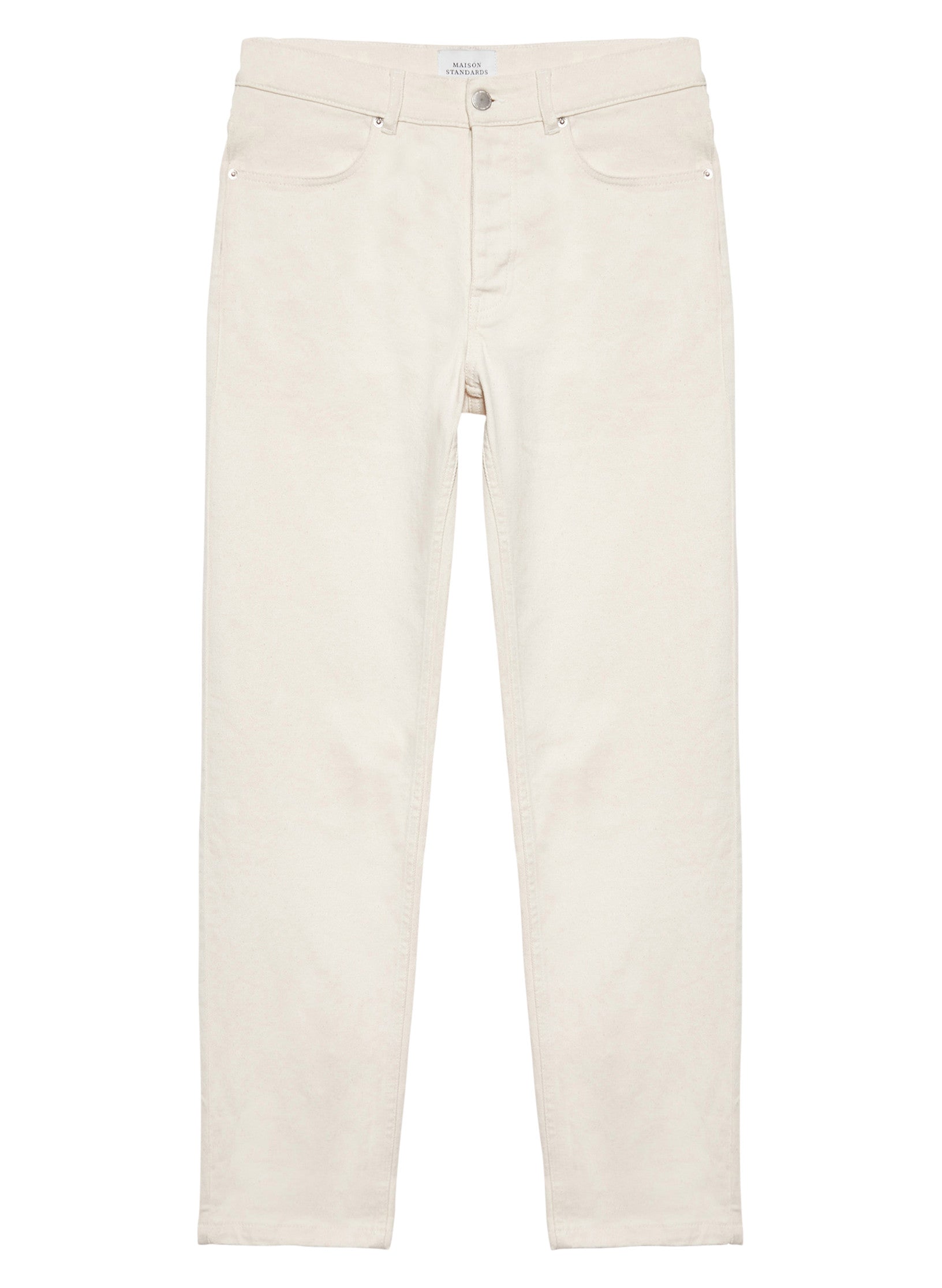 Maison Standards - Jean Loose Droit Elio - Ecru - Pantalons et Shorts - H124P019DEN40