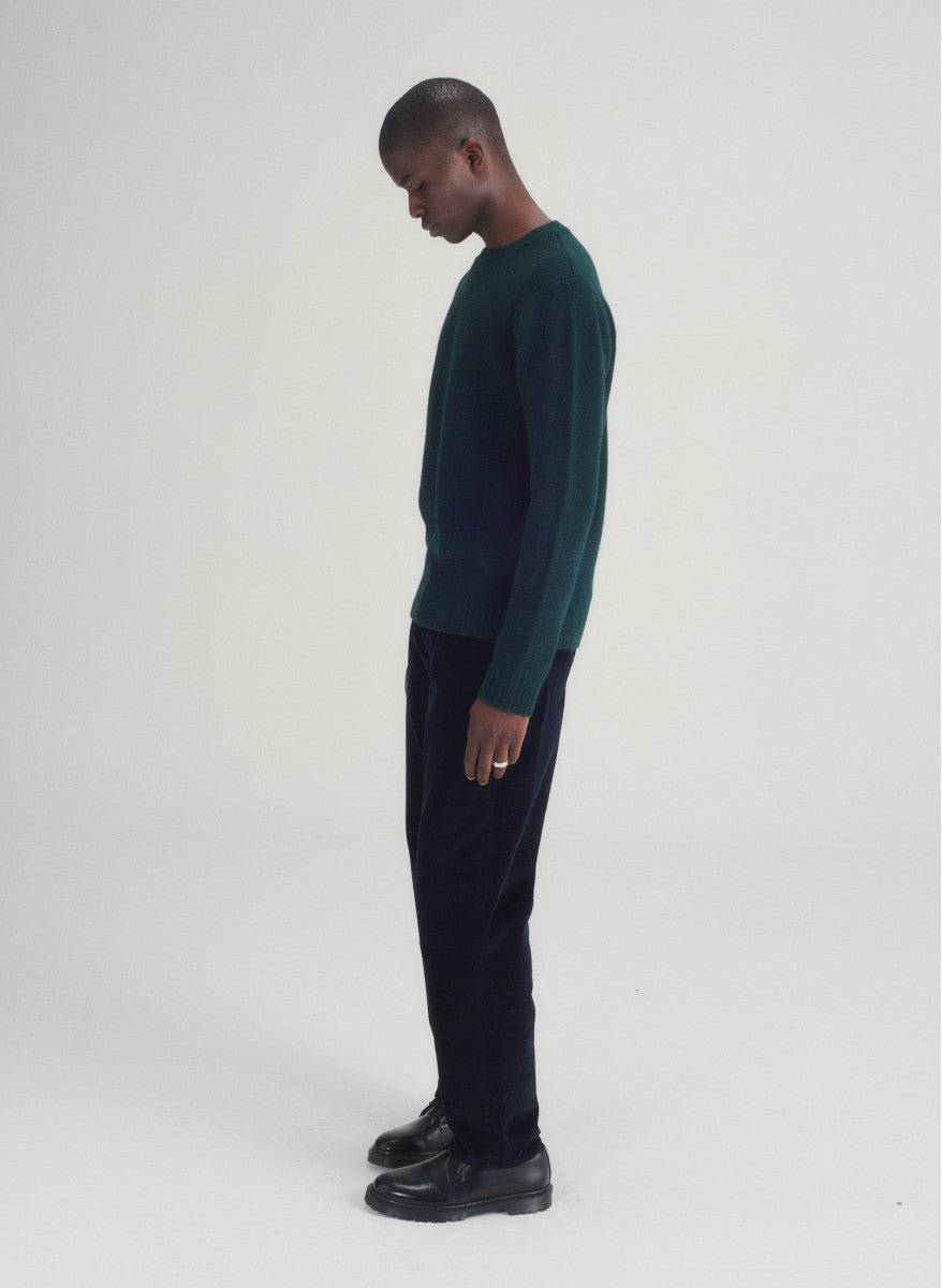 Maison Standards - Pull Gary unisexe en laine et fibres recyclées - Vert anglais - Pulls et Sweats - H223K044MAI29