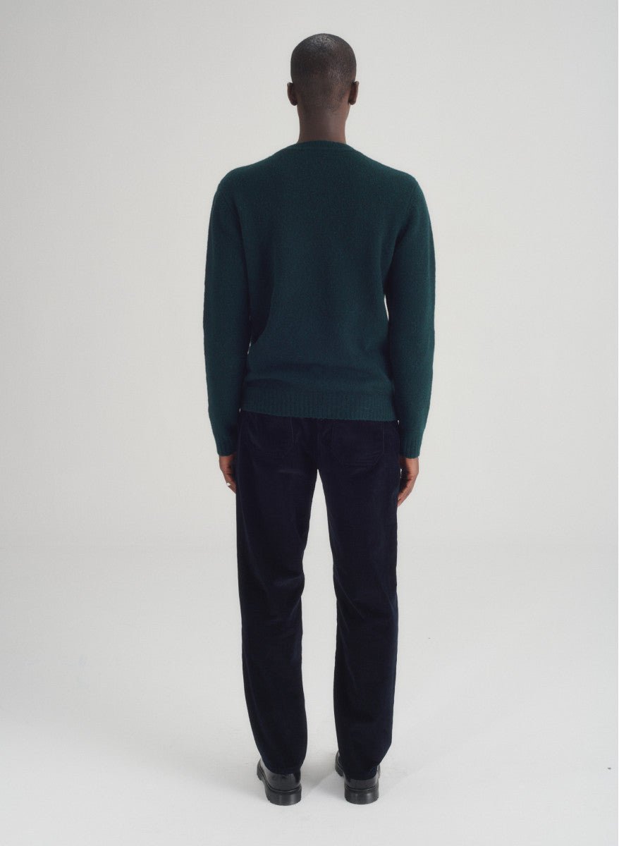 Maison Standards - Pull Gary unisexe en laine et fibres recyclées - Vert anglais - Pulls et Sweats - H223K044MAI29