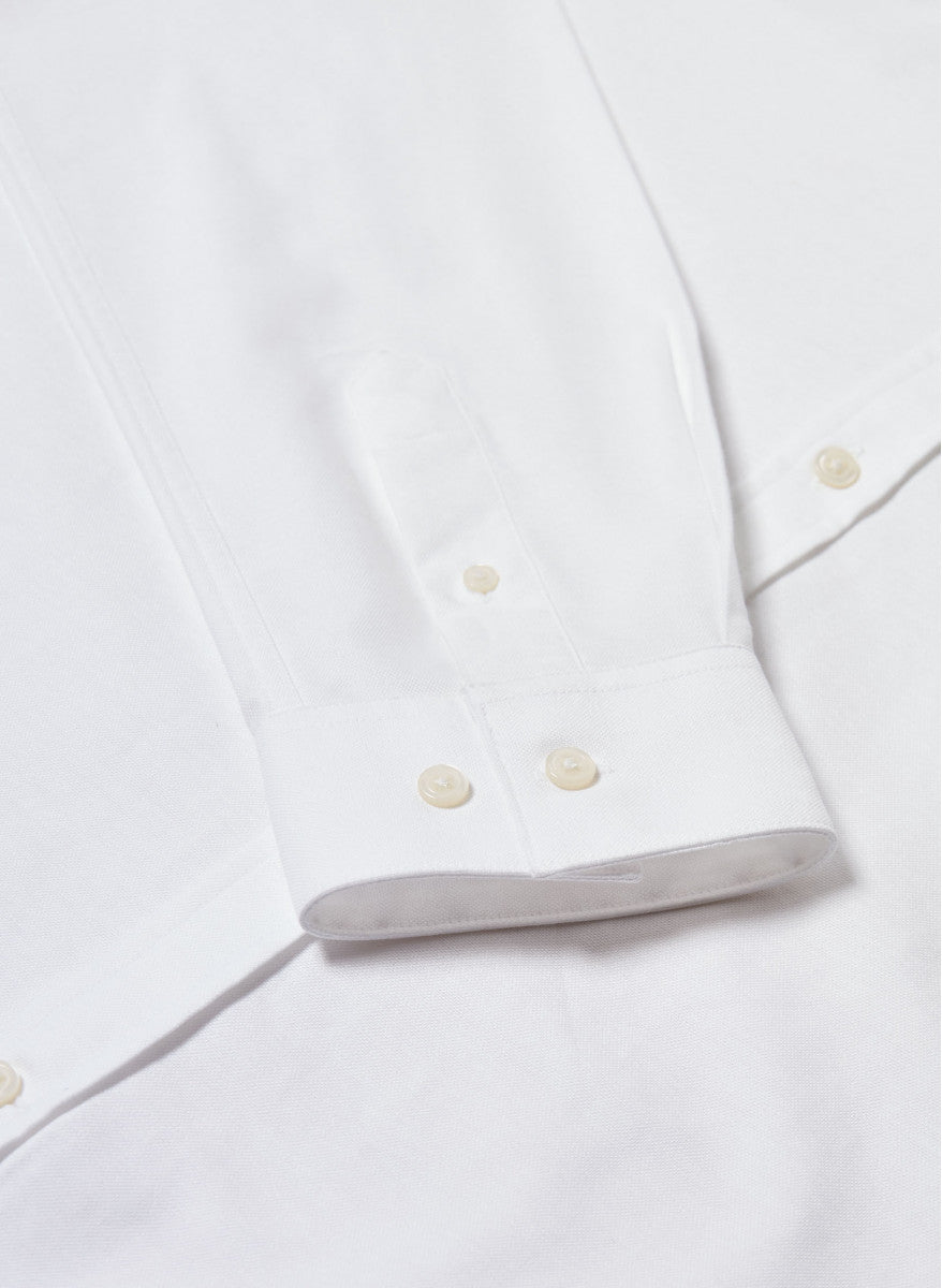 Maison Standards - Chemise Col Mao Oxford - Blanc - T-shirts - H323C005TIU01