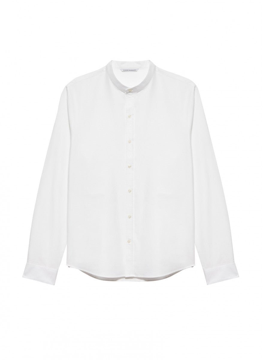 Maison Standards - Chemise Col Mao Oxford - Blanc - T-shirts - H323C005TIU01