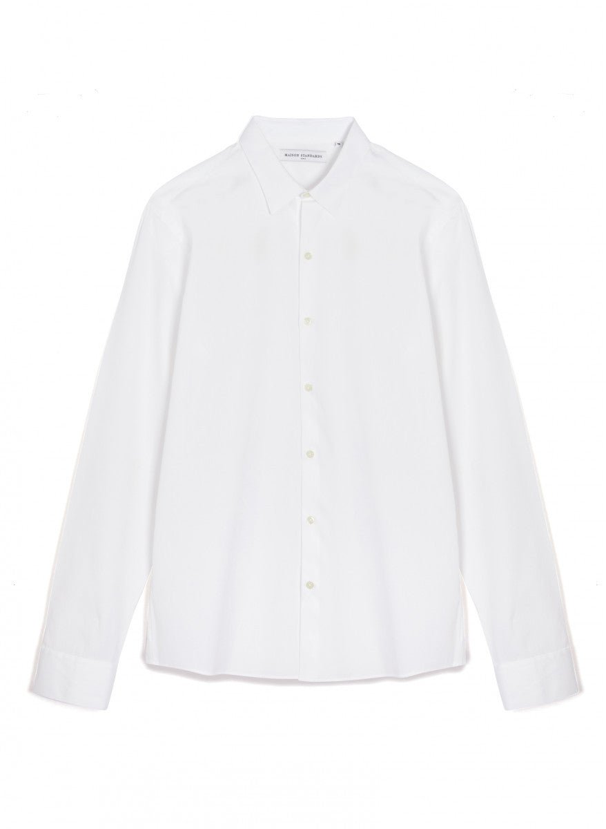 Maison Standards - Chemise en Popeline de Coton Peter - Blanc - T-shirts - H321C001TIU02