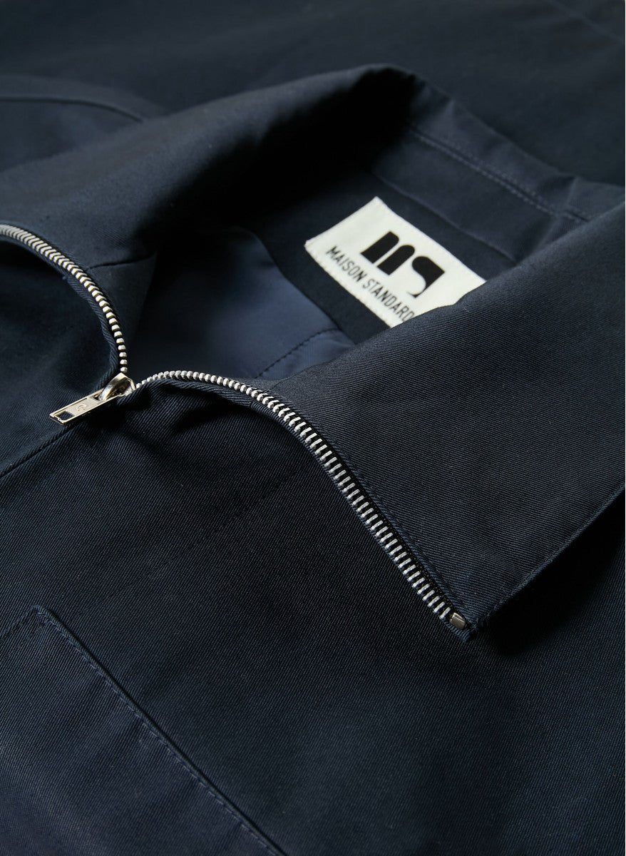 Maison Standards - Blouson Zippé Trucker Malaga - Bleu Marine - Vestes et Manteaux - H125V044TIU54