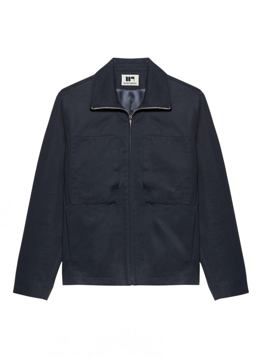 Maison Standards - Blouson Zippé Trucker Malaga - Bleu Marine - Vestes et Manteaux - H125V044TIU54