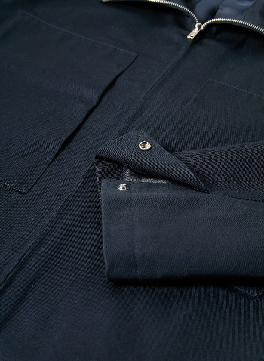 Maison Standards - Blouson Zippé Trucker Malaga - Bleu Marine - Vestes et Manteaux - H125V044TIU54