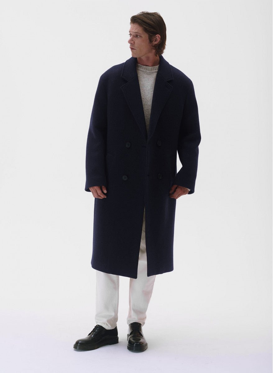 Maison Standards - Manteau Tribeca Unisexe double boutonnage - Bleu marine - Vestes et Manteaux - H224M039TI117