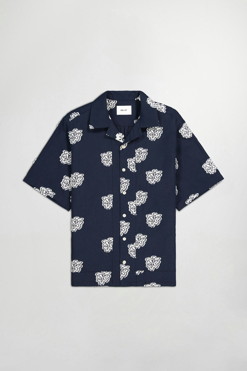 NN07 - Leo SS Shirt - Blue Navy - Chemises - 2425736599