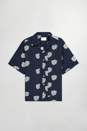 NN07 - Leo SS Shirt - Blue Navy - Chemises - 2425736599