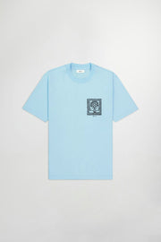 NN07 - Adam Print Tee - Polar Wind - T - shirt - 2423209248