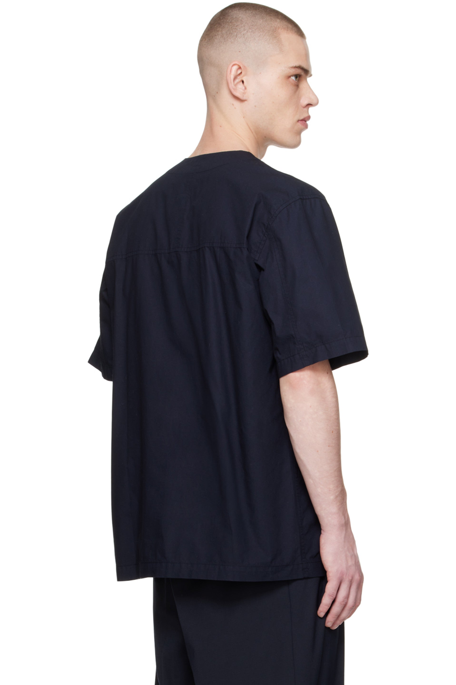 Norse Projects - Erwin Typewriter SS Shirt - Dark Navy - Chemise - N40 - 0792