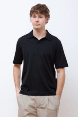 Norse Projects - Jon Tech Merino SS Polo - Black - Chemise - N45 - 0601