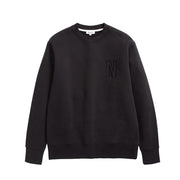 Norse Projects - Arne Relaxed Brushed Fleece N Logo Sweatshirt - Black - Pulls et Sweats - N20 - 1355