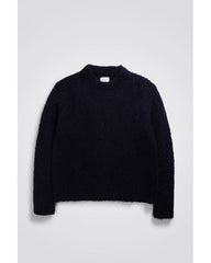 Norse Projects - Rasmus Relaxed Flame Alpaca Sweatshirt - Navy - Pulls et Sweats - N45 - 0589