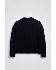 Norse Projects - Rasmus Relaxed Flame Alpaca Sweatshirt - Navy - Pulls et Sweats - N45 - 0589