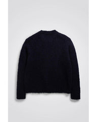 Norse Projects - Rasmus Relaxed Flame Alpaca Sweatshirt - Navy - Pulls et Sweats - N45 - 0589