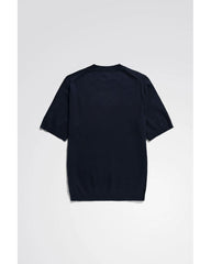 Norse Projects - Rhys Cotton Linen T - shirt - Dark Navy - T - Shirt - N45 - 0600