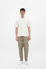 Norse Projects - Epsen Loose Printed SS Polo - Ecru - T - shirts - N01 - 0657