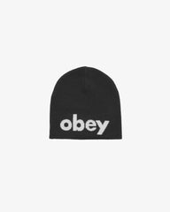 Obey - Lowercase Beanie - Black - Accessoires - 100030191