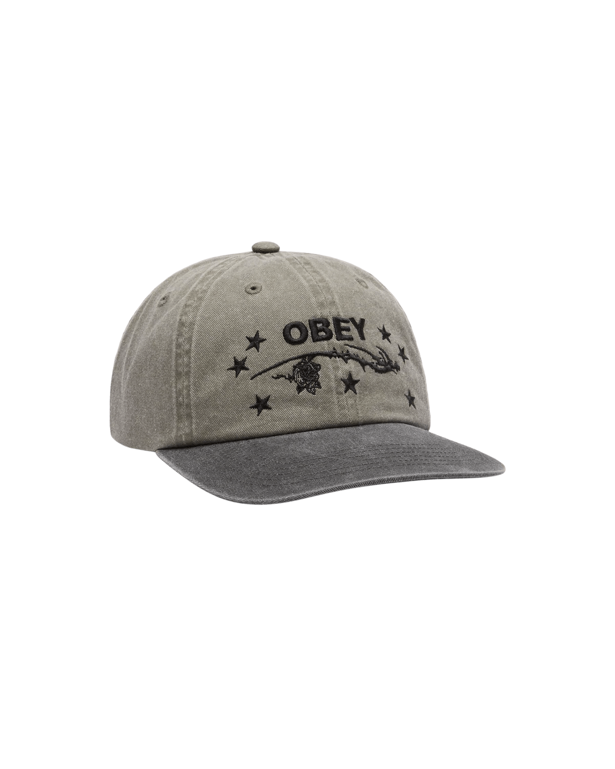 Obey - Penn pigment 6 panel velcro - Pigment Olive Multi - Accessoires - 100580424
