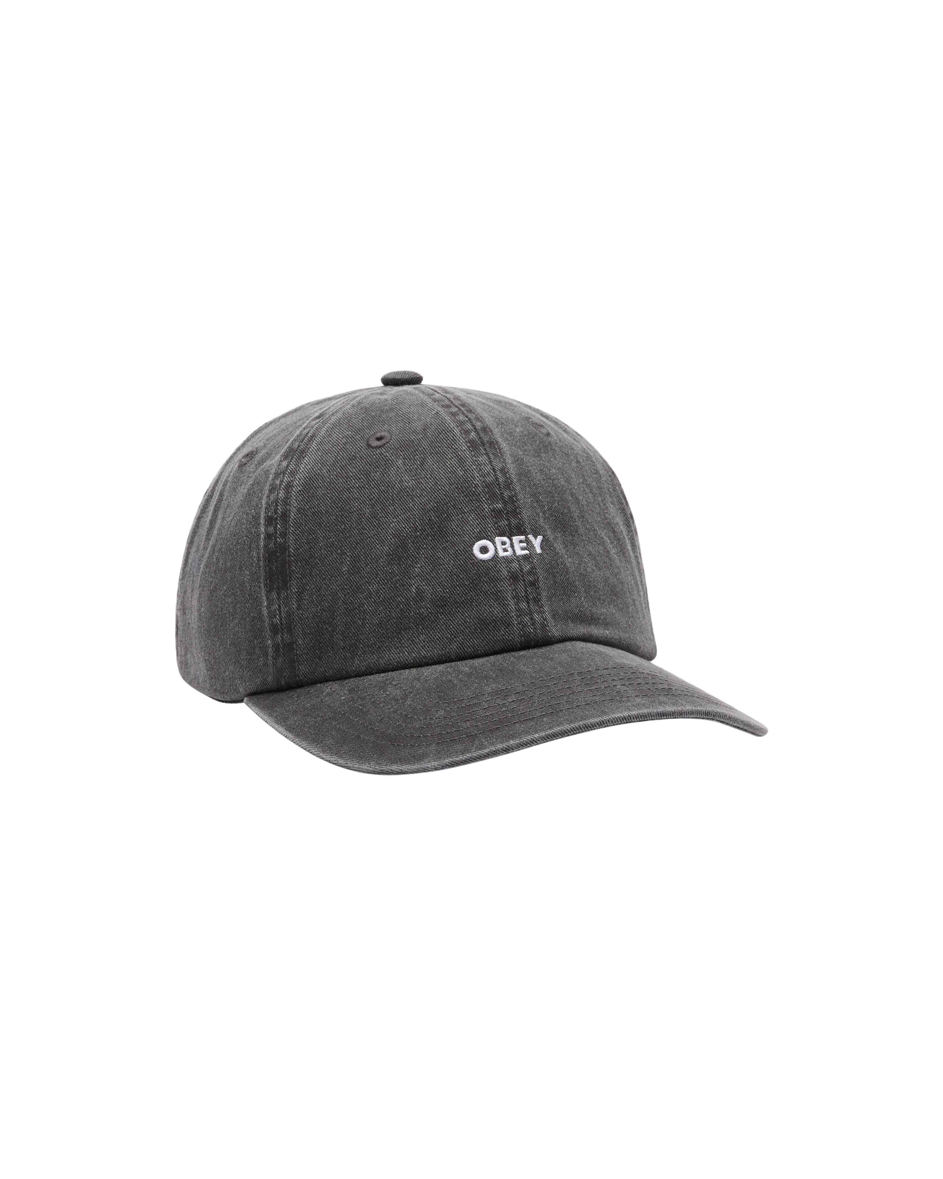 Obey - Pigment Bold 6 Panel Strapback - Pigment black - Accessoires - 100580418BLKO/S