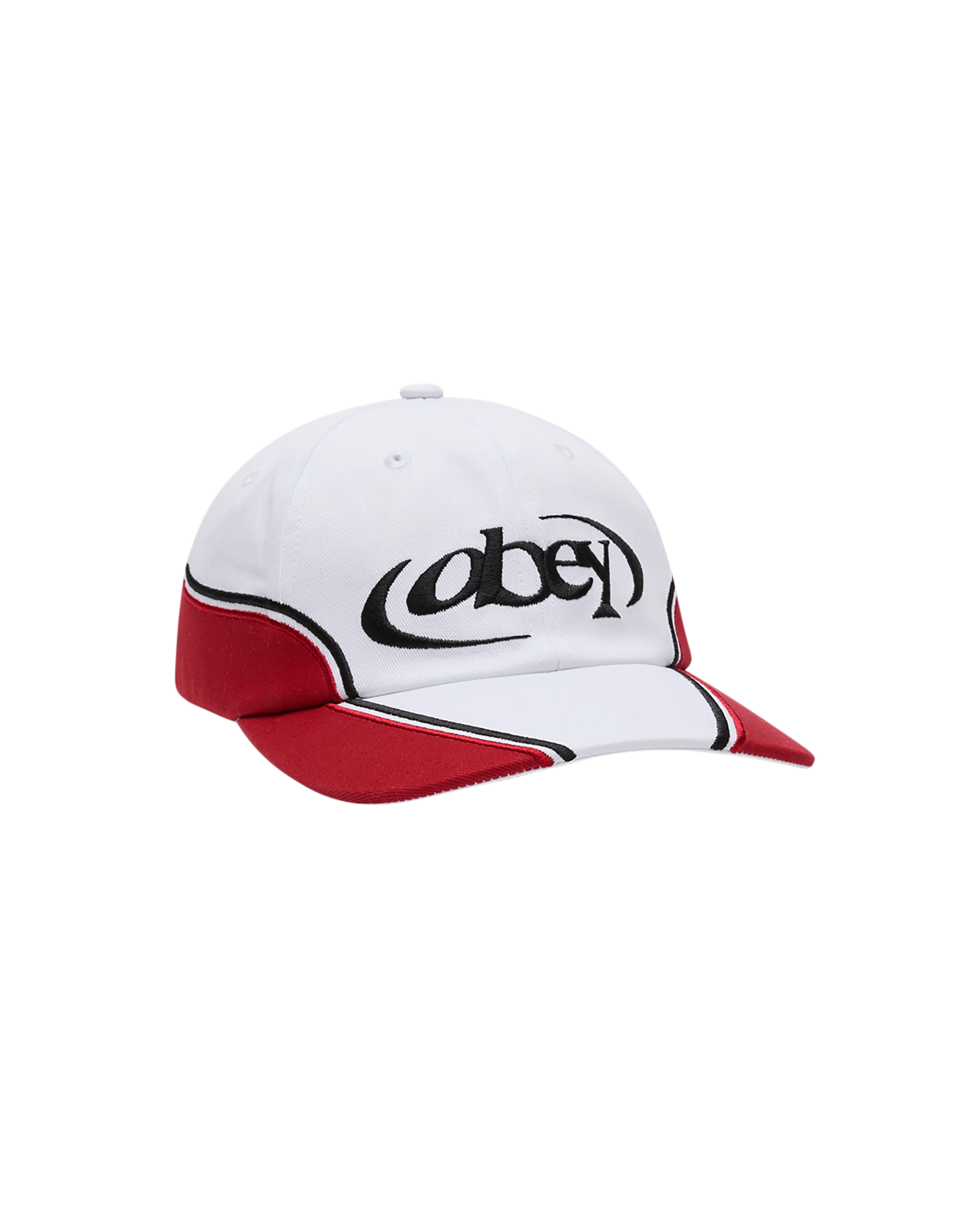 Obey - Speedway 6 Panel Velcro Back - White Multi - Accessoires - 100580412