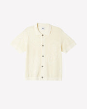 Obey - Tear Drop Open Knit Shirt - Unbleached-Chemise-