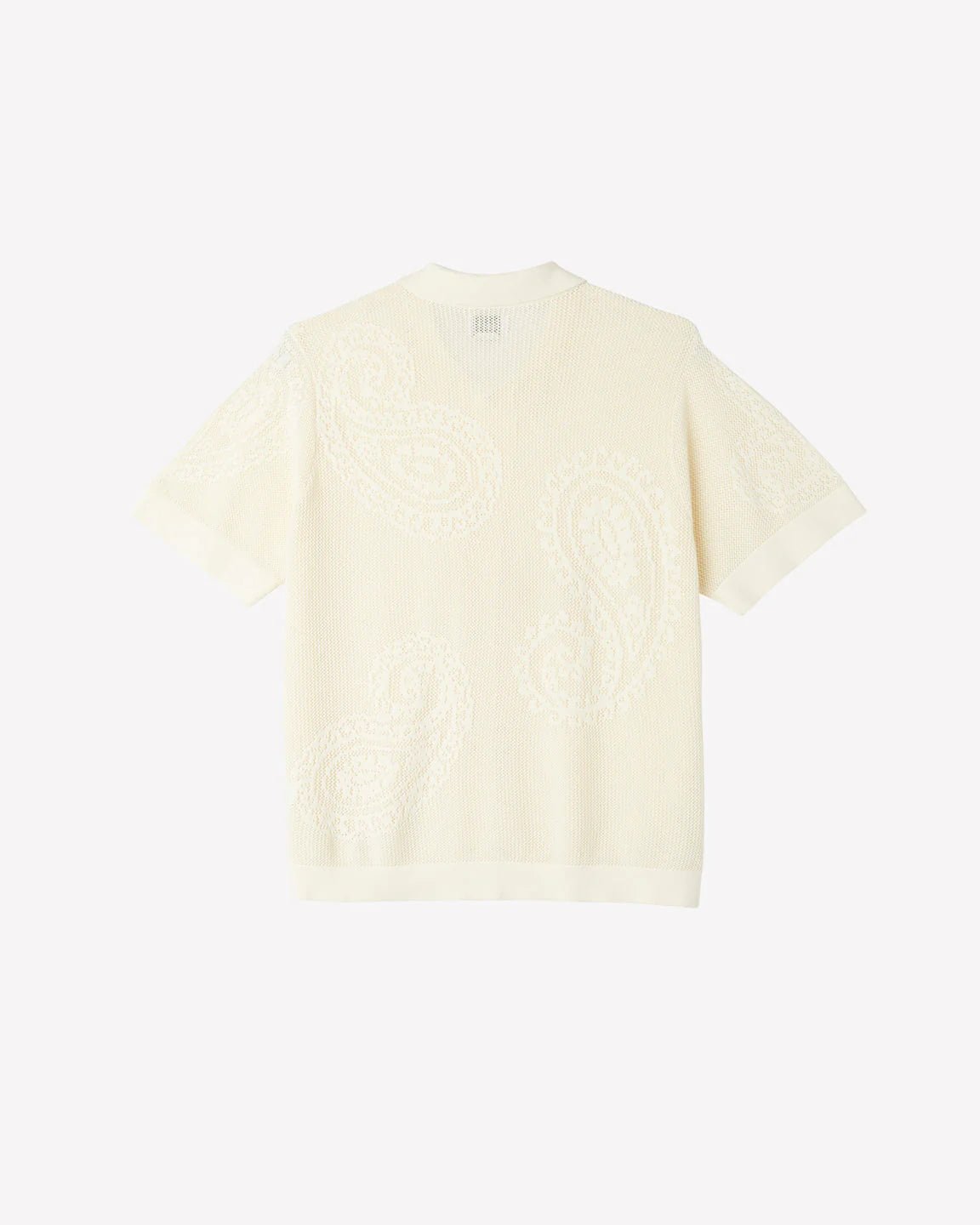 Obey - Tear Drop Open Knit Shirt - Unbleached-Chemise-