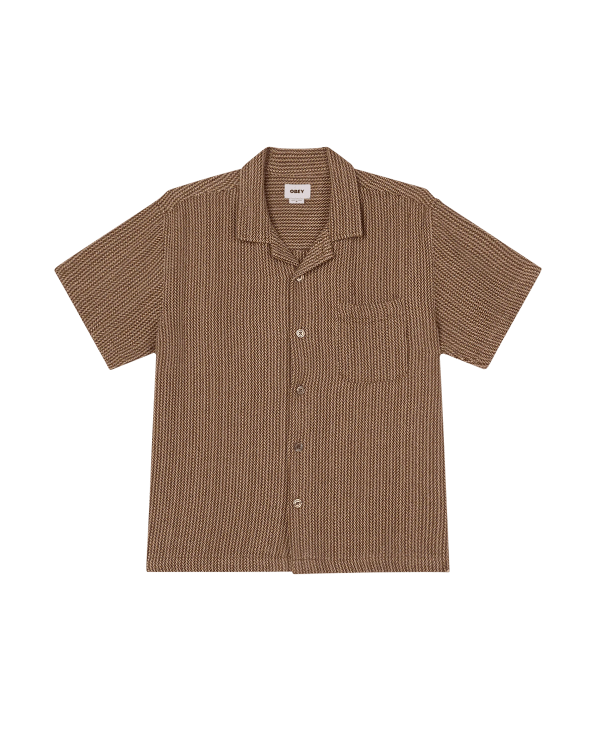 Obey - Horace SS Shirt - Unbleached Multi - Chemises - 181210437