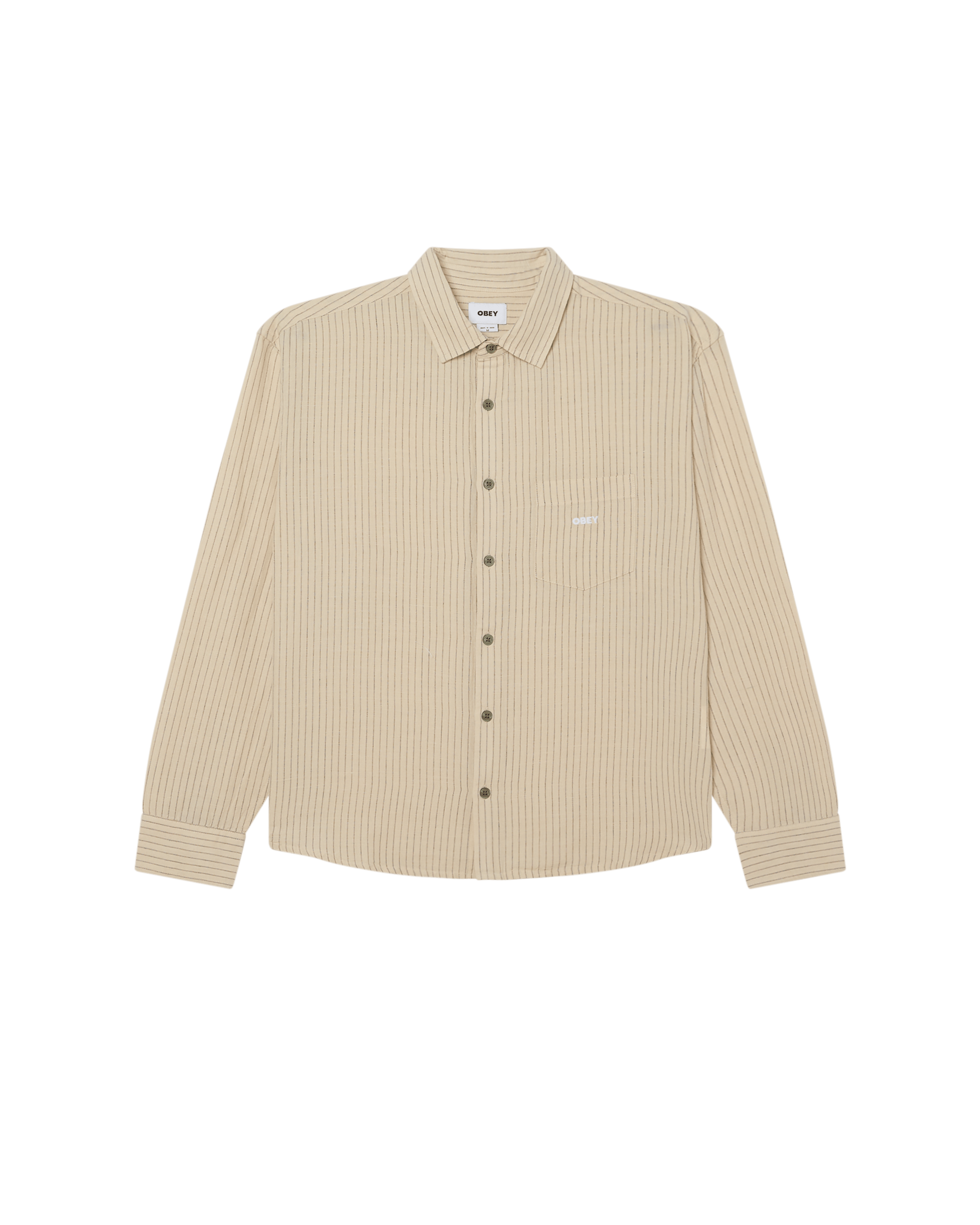 Obey - Nelson Woven Shirt - Silver grey multi - Chemises - 181200426SIGM